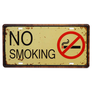 틴 포스터  NO SMOKING