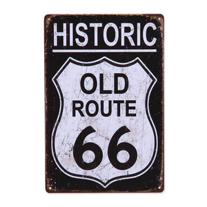 틴 포스터 Old Route 66
